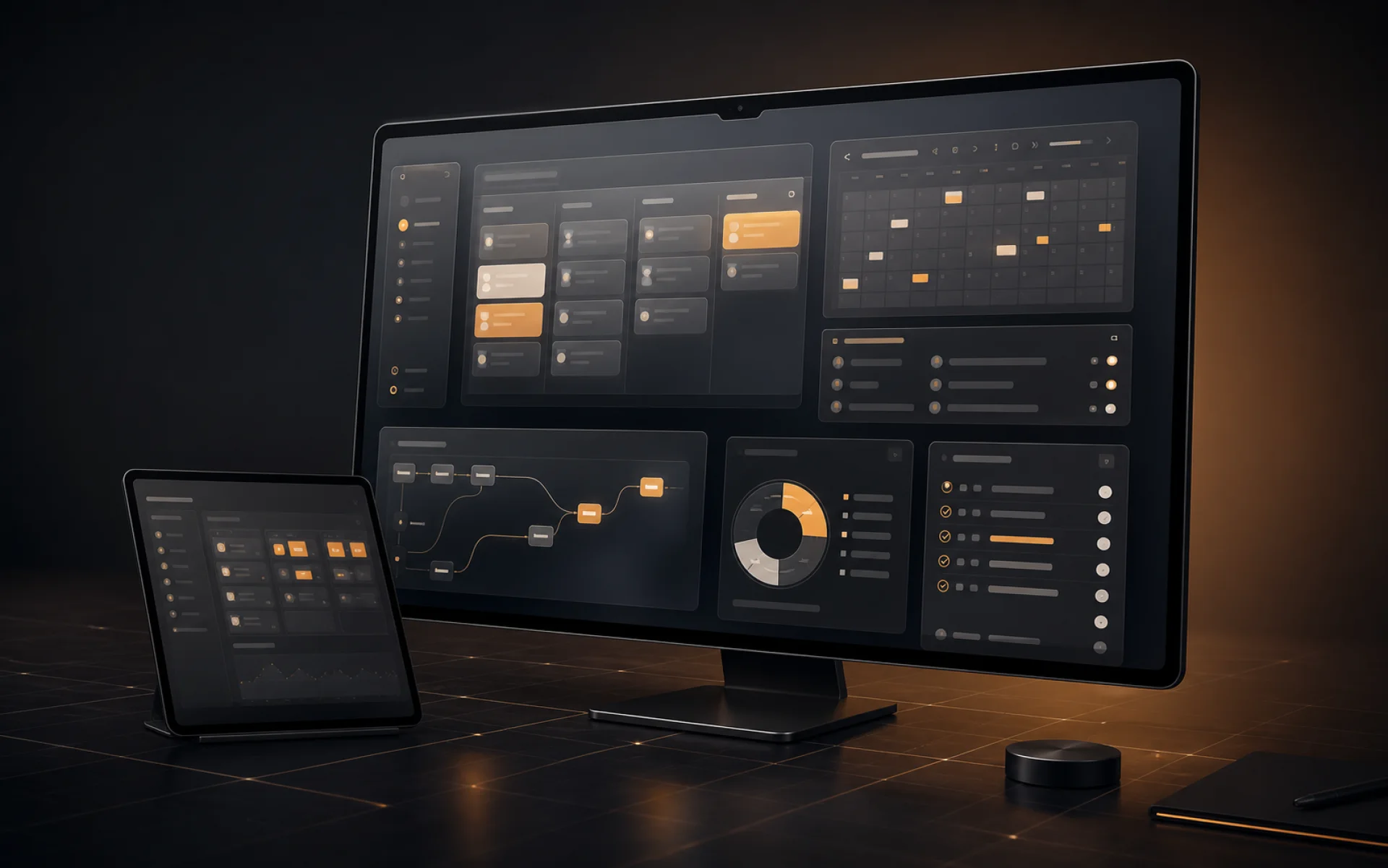 Sistem CMS și CRM pentru conținut, clienți, statusuri și automatizări