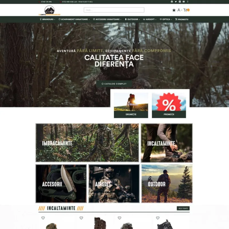 Magazin online La Limita Supraviețuirii dezvoltat de DARKDEV