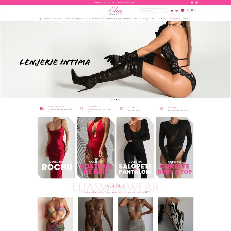 Magazin online Elia Swimwear dezvoltat de DARKDEV