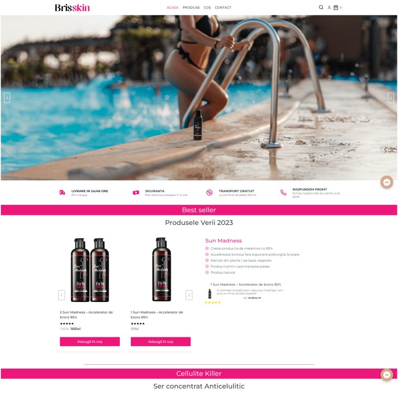 Magazin online Bris dezvoltat de DARKDEV