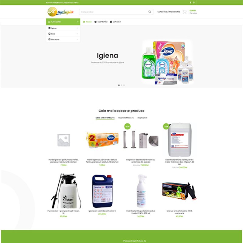 Magazin online Maghazia dezvoltat de DARKDEV