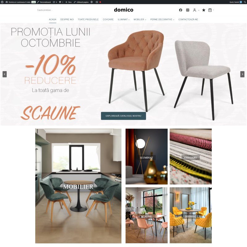 Website Domico dezvoltat de DARKDEV