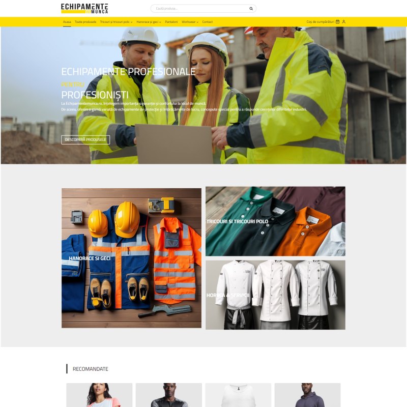 Magazin online Echipamente Muncă dezvoltat de DARKDEV