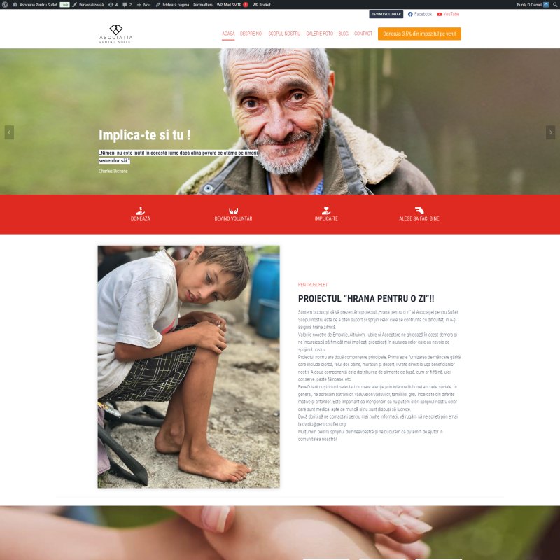Website Pentru Suflet dezvoltat de DARKDEV