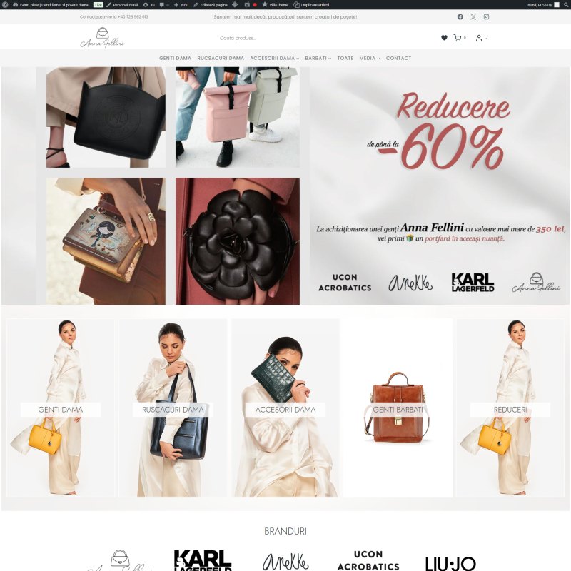 Magazin online Poșeta dezvoltat de DARKDEV