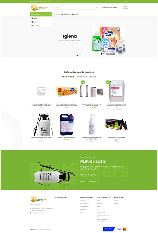 Magazin online Maghazia dezvoltat de DARKDEV